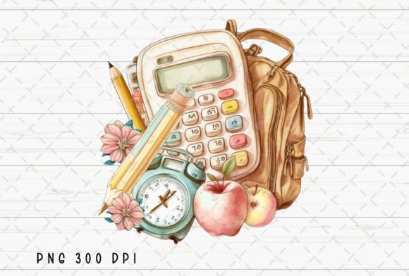 Back to School Pencil Watercolor PNG: A Fresh Take on Classic Design