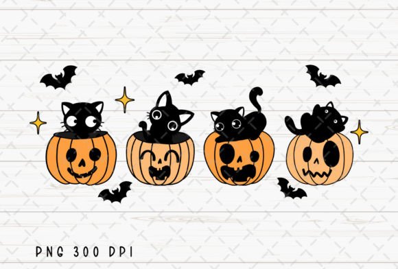 Black Cat Pumpkin Halloween Spooky PNG: Your Go-To Halloween Design Asset