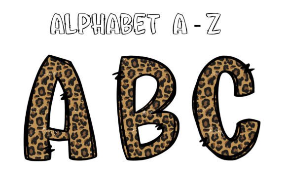 Country Doodle Alphabet Letters Leopard: Unleash Your Creative Projects