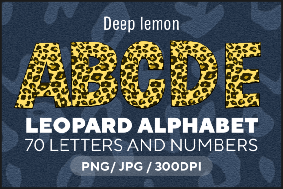 Deep Lemon Leopard Letters: A Typeface with Personality