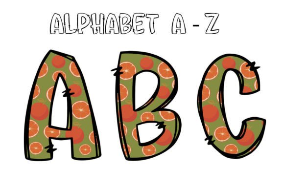 Fruity Alphabet Doodle Summer Alphabet: A Creative Toolkit