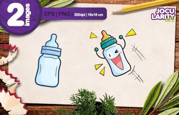 Fun Milk Bottle Cartoon Illustration: Your Go-To Whimsical Design Asset