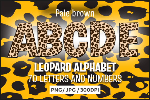 Pale Brown Leopard Clipart: A Typeface for Bold Branding