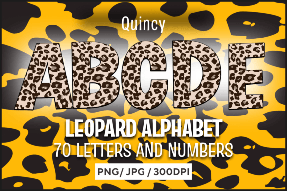 Quincy Leopard Alphabet: A Typeface for Wildly Creative Projects