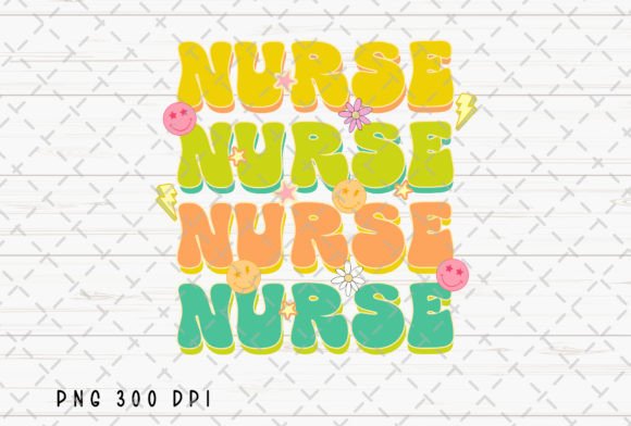 Retro Summer Nursing RN PNG: A Vintage Vibe for Modern Projects