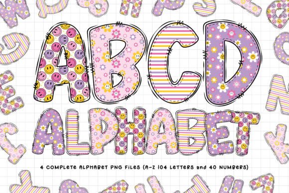 Smiley Face PNG Sublimation: A Playful Alphabet for Modern Design