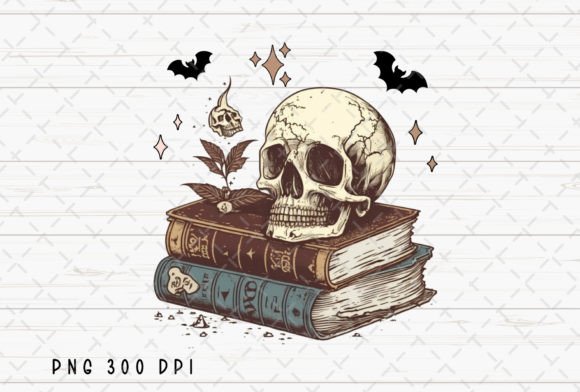 Spell Books Halloween Skull Spooky PNG: A Designer's Asset Guide