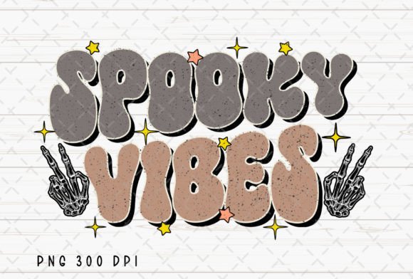 Spooky Vibes Retro Halloween Fall PNG: Nostalgic Charm for Modern Projects