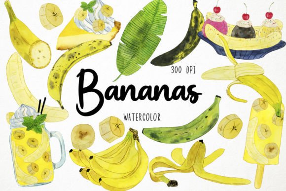 The Artistic Edge of Watercolor Banana Clipart