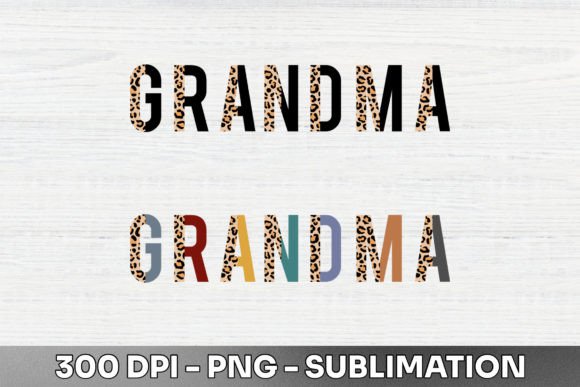 Unleashing Wild Elegance: The Grandma Half Leopard Sublimation PNG