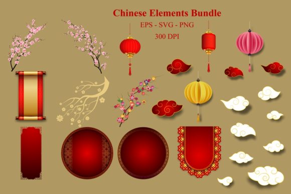 Unlocking Cultural Design: The Chinese Elements Vector Bundle