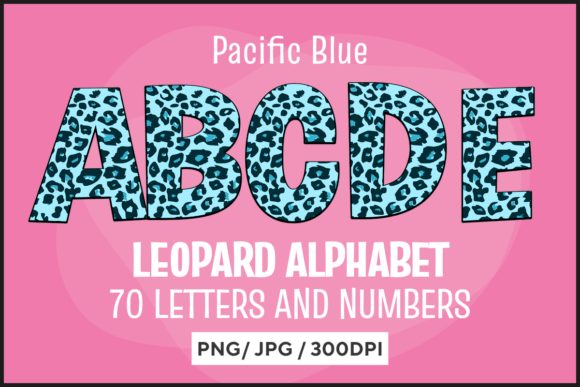 Wild Elegance: Using Pacific Blue Leopard Letters in Design