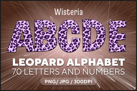 Wisteria Leopard Alphabet: A Bold Graphic Solution